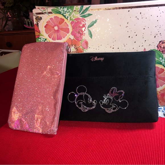 Disney Mickey Mouse Minnie Mouse two in one bling makeup bag - Picture 7 of 10